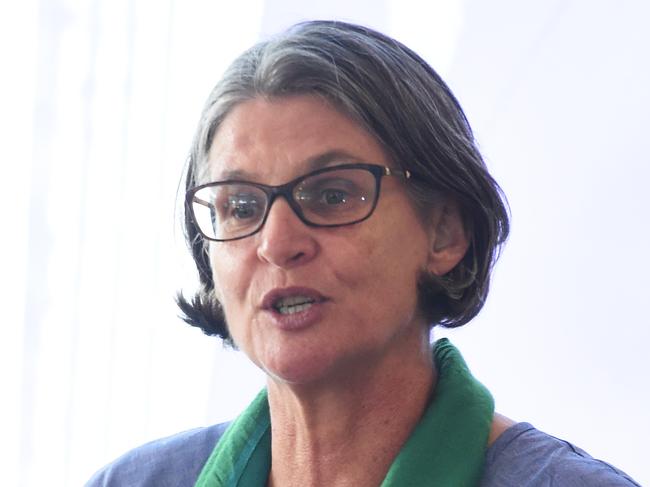 NT Anti-Discrimination Commissioner Sally Sievers speak at the Northern Institute's International Women's Day Morning Tea at CDU.