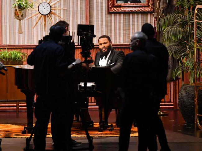 Anthony Anderson opens the 75th Emmy Awards. Picture: AFP