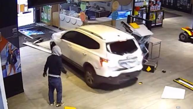 The men used a stolen car to try and steal the ATM.