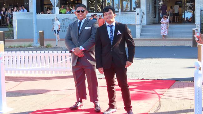 Urangan State High School students celebrating their formal.