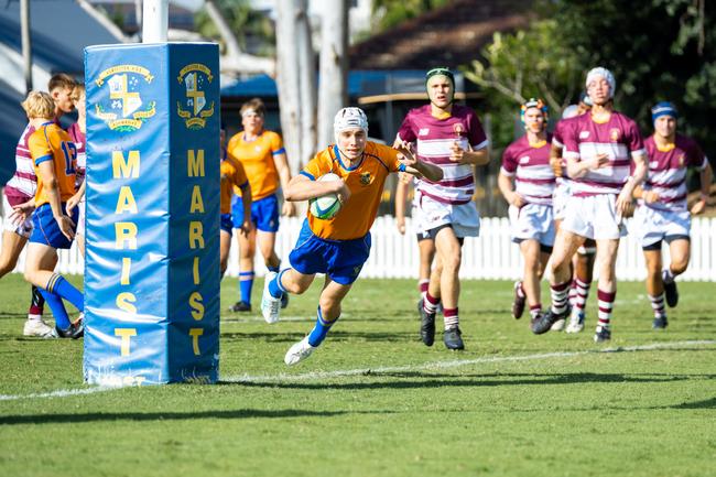 Joel Drew. AIC First XV rugby action between St Peters and Ashgrove in round four. Picture credit: Denver Jensen.