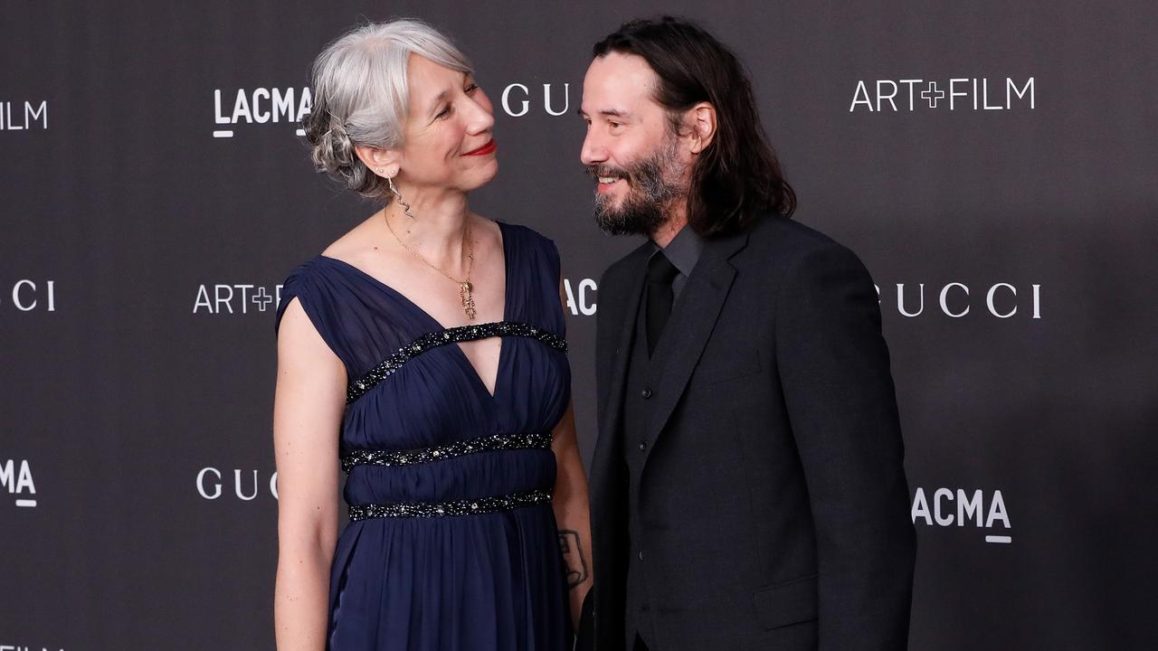 Alexandra Grant and Keanu Reeves attend the 2019 LACMA Art + Film Gala on November 2. Picture: Taylor Hill/Getty Images