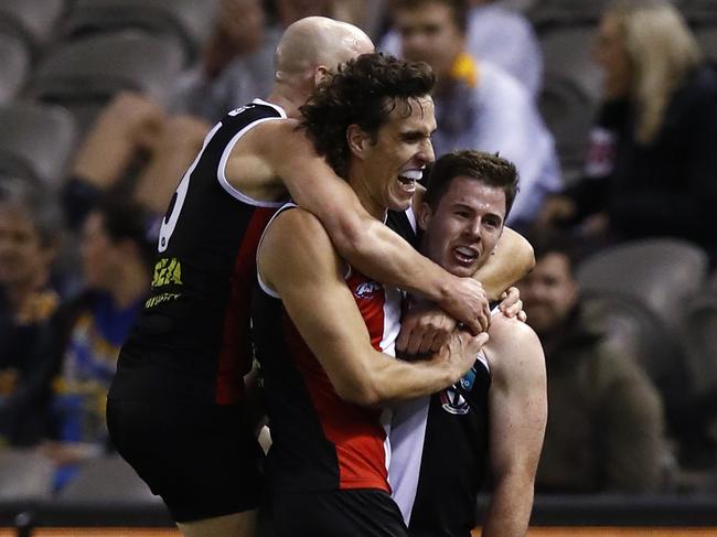 The Saints marched home strongly against the Eagles. Picture: Darrian Traynor/AFL Photos/via Getty Images