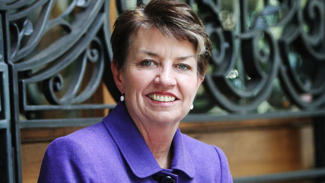 Former Queensland Premier, Anna Bligh, addresses at a YWCA lunch at Spring in Brisbane. Pics Tara Croser.