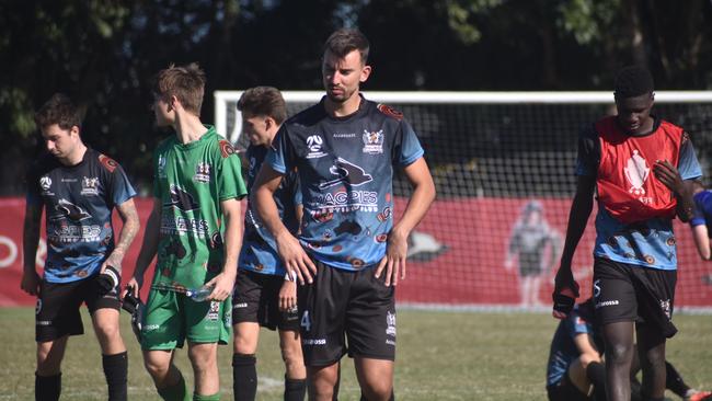 Marko Milutinovic for the Mackay and Whitsundays Magpies Crusaders against Moreton Bay, July 18 2021. Picture: Matthew Forrest