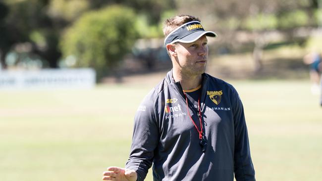 Mitchell is now back at Hawthorn training for the pre-season. Picture: Brad Fleet