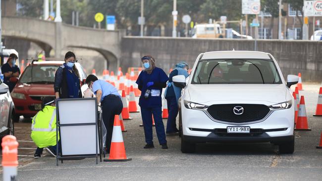 Residents have been urged to get tested and vaccinated. Picture: NCA NewsWire / Christian Gilles