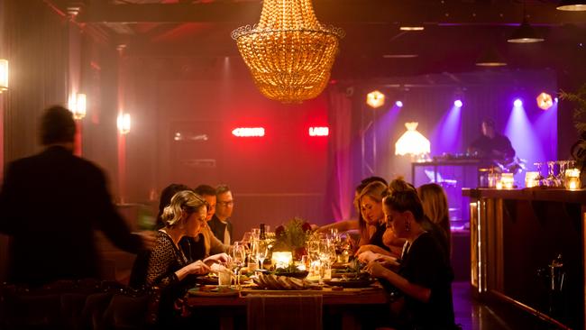 The Tivoli has launched Commune, where groups of 10 can hire the venue for exclusive dinners and even a private concert. Picture: The Tivoli