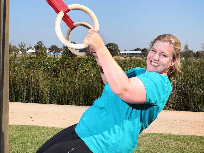 Jen Kelly road-tests the Robards Method. Picture: Rebecca Michael.