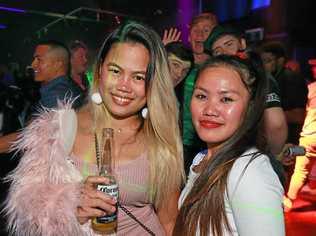 L-R Angelou Valdenor and Marian Rogers at Zodiac Nightclub. Picture: Liam Fahey