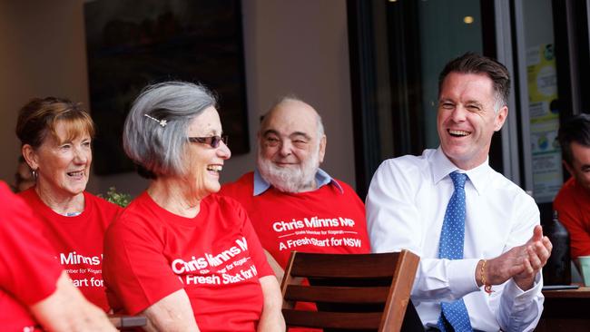 The Australian’s Newspoll is pointing to Chris Minns leading Labor to a majority win on Saturday. Picture: NCA NewsWire / David Swift