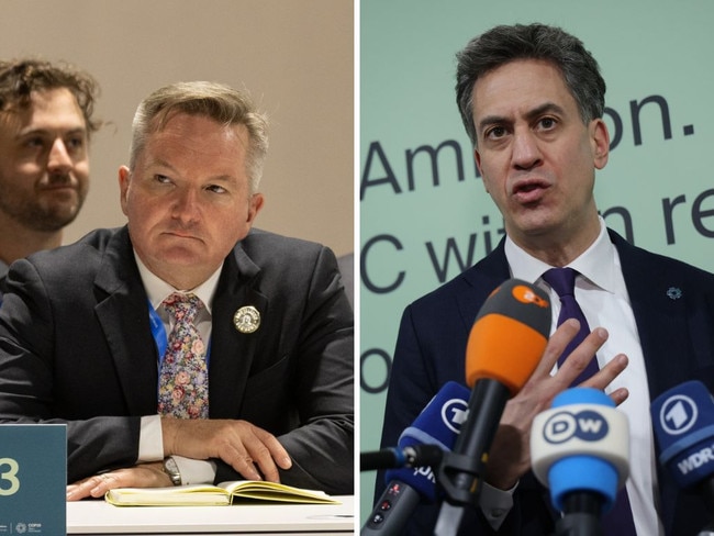 Climate Change and Energy Minister Chris Bowen, and UK Secretary of State for Energy Security and Net Zero Ed Miliband