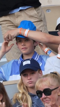 De Minaur's adorable mini-me in the stands