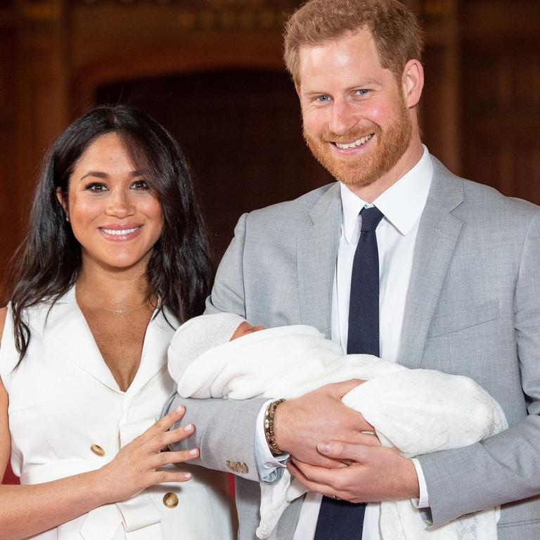 Archie makes his public debut with his parents in 2019. Pictures: Dominic Lipinski / POOL / AFP)