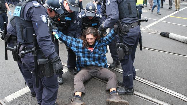 Police arrested more than 70 people during the Extinction Rebellion protests.