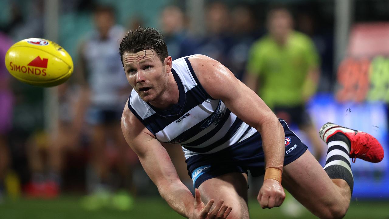Geelong's Patrick Dangerfield finds it hard to believe Geelong should have only had eight free kicks against Collingwood.