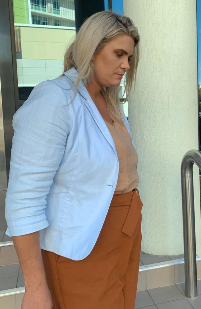 Candice Dixie Dover leaving Maroochydore Magistrates Court. Picture: Sam Turner