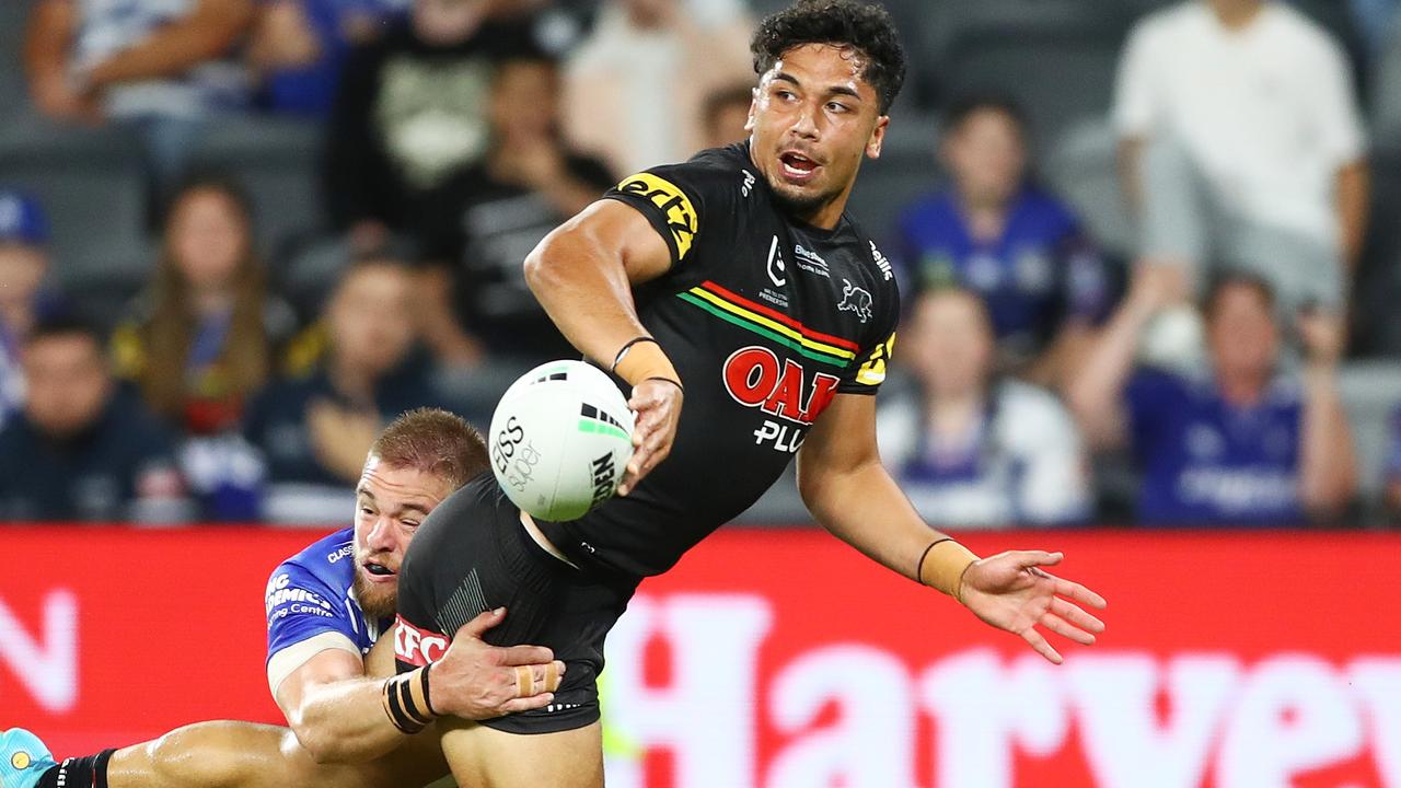 Tago and Taylan May have formed a lethal combination on Penrith’s left edge. Picture: Mark Metcalfe/Getty Images