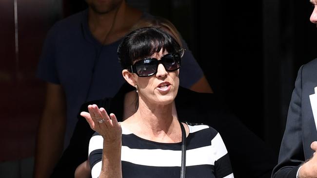 Sharon Oxenbridge, pictured outside court this morning, has been sentenced to three years’ jail, to be suspended after nine months. Picture: Dan Peled/AAP