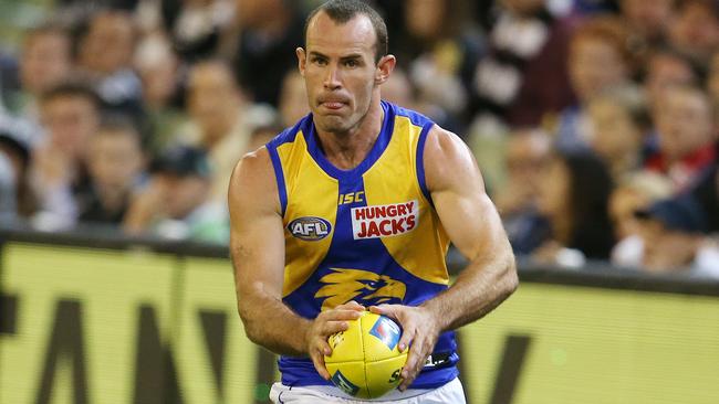 Shannon Hurn has taken the most kick-ins of any player this season. Picture: Michael Klein