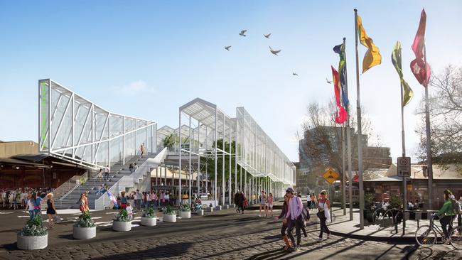 Artist impression of the Queen Victoria Market pavilion.