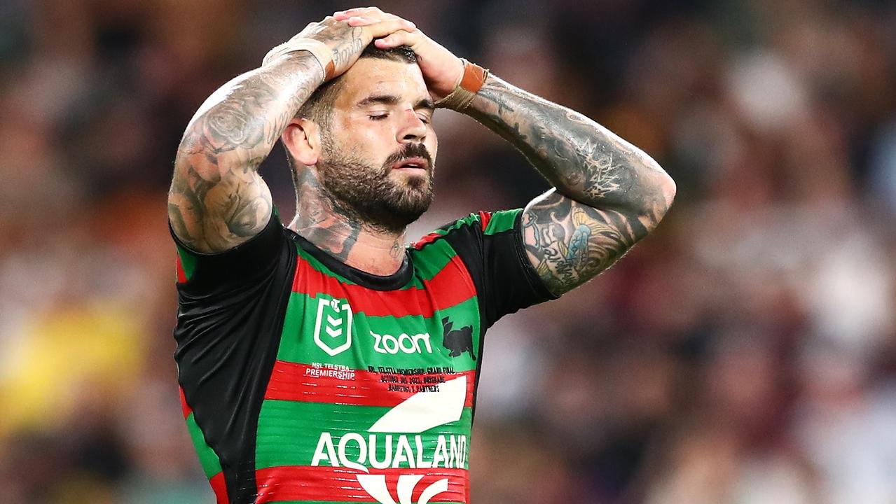 Adam Reynolds’ last game for the Rabbitohs was the 2021 NRL grand final loss to Penrith. Picture: Chris Hyde/Getty