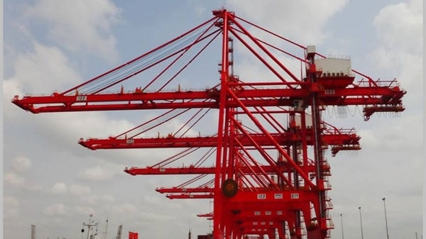 ZPMC-built cranes such as those seen above could be used to track shipping and even bring commerce to a halt in times of crisis, experts have warned