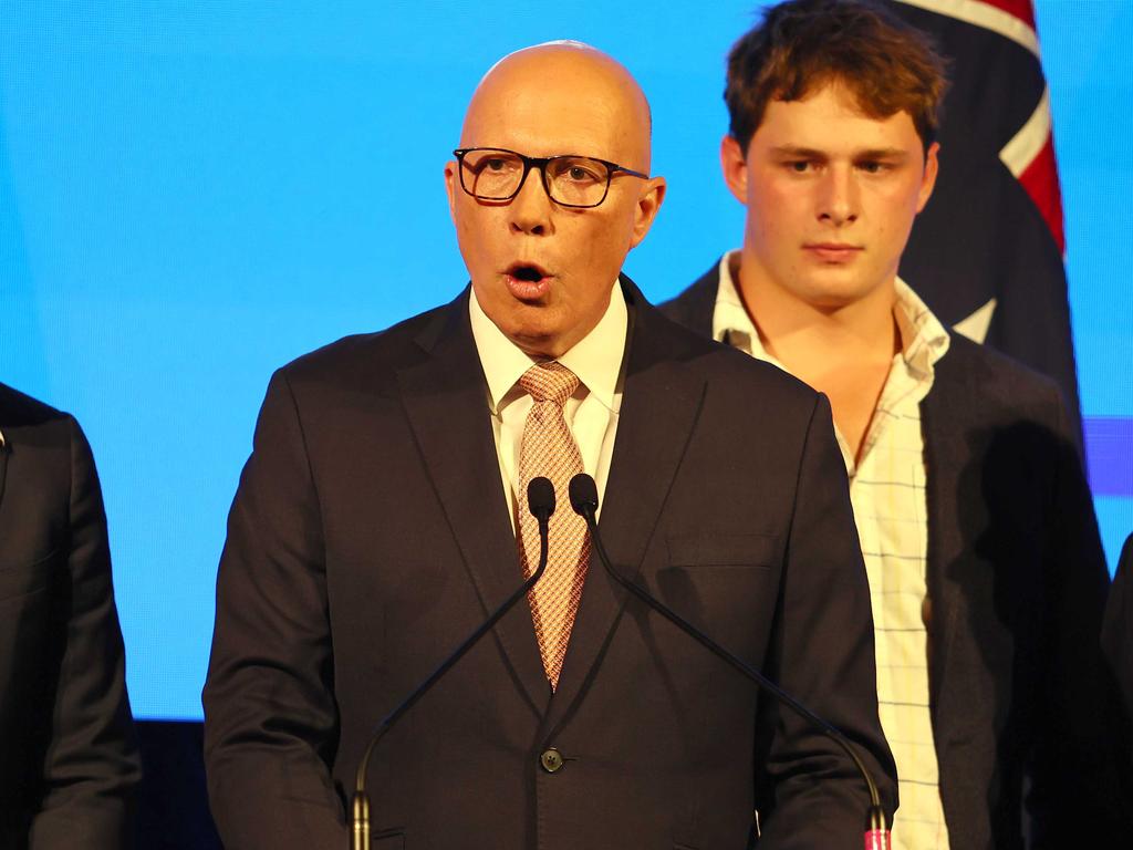 At the heart of the Coalition’s problem is a deep identity crisis that has been building within the Liberals since John Howard left office that has seen the old “big tent” in danger of tearing itself apart and collapsing. Picture: NewsWire/Tertius Pickard