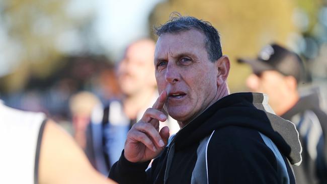 North Geelong coach Peter Riccardi. GDFNL North Geelong v Bannockburn. Picture: Alan Barber