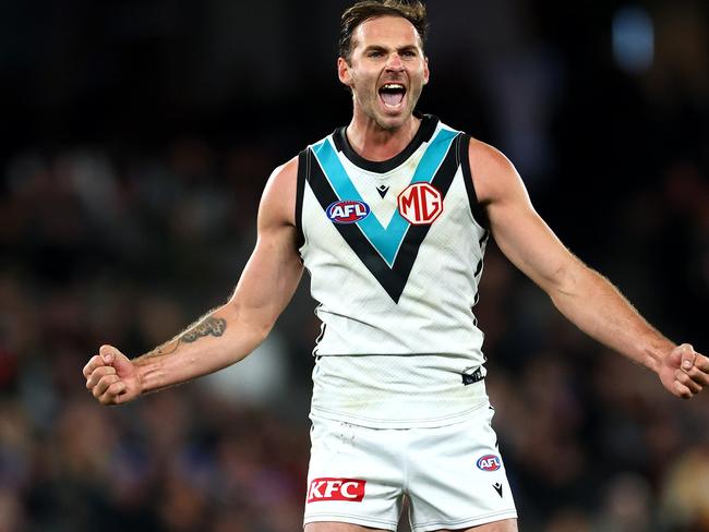 Jeremy Finalyson is in talks over a new at Port Adelaide. Picture: Quinn Rooney/Getty Images