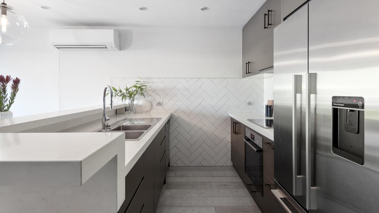 The swish kitchen.