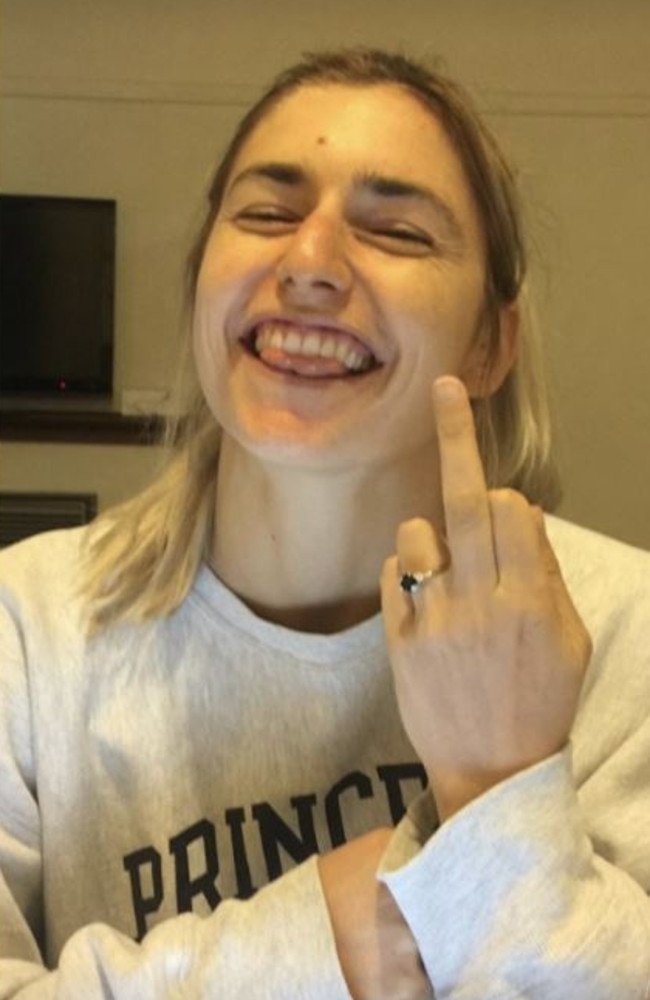 Frances Abbott has revealed her engagement ring