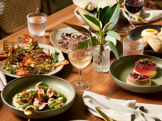 Stracciatella, parfait and prawns are among the fare showcased at The Summit. Picture: Markus Ravik