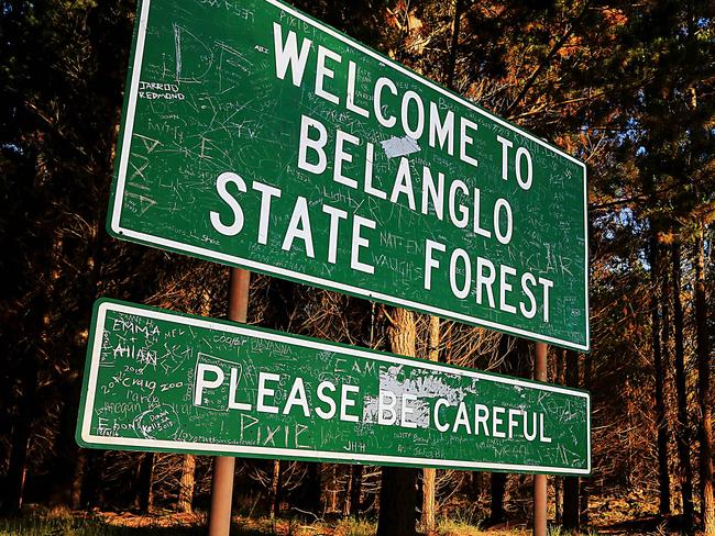 FOR SATURDAY PAPERS ONLY..  A day in the life of the NSW Belanglo state forest where serial killer Ivan Milat killed 7 backpackers in the 90's but is also now a camp ground for school children and families. Picture: Adam Taylor