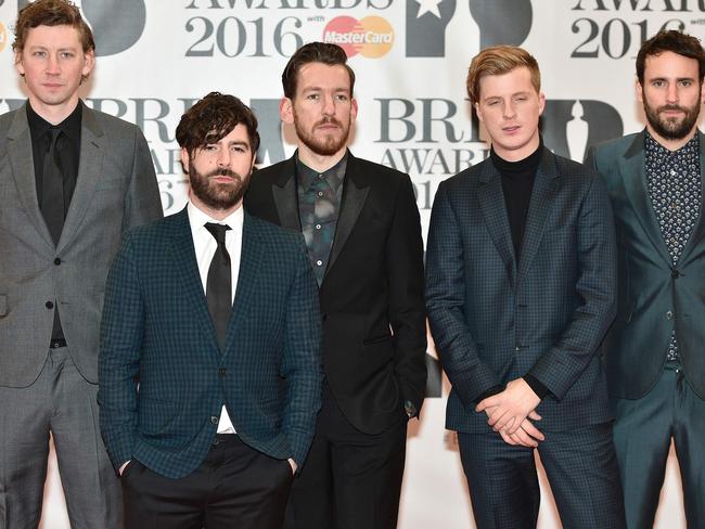 Band ... members of the British band Foals. Picture: AFP/Niklas Halle’n