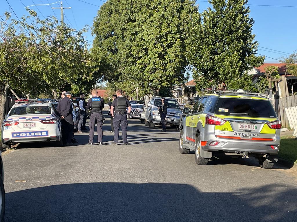 A crime scene has been established around a property at Bellbird St, Inala where the stabbing took place.