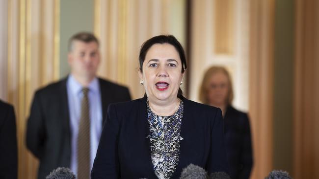 Premier Annastacia Palaszczuk will provide an update on COVID-19 cases when she speaks from Cairns at 9.15am. Picture: Attila Csaszar