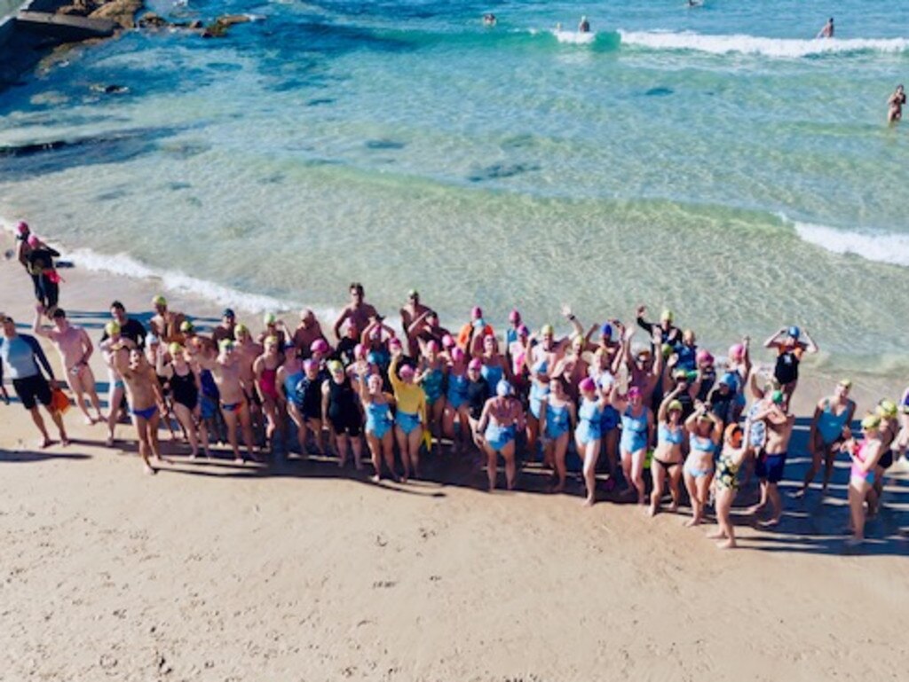 The protest was made up of local residents and members of social swimming clubs. Picture: Kate Richman Photography