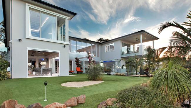 The backyard at 10 Ocean Vista Lane, Buderim. Picture: Tracy Boldery – Lamina Photography.