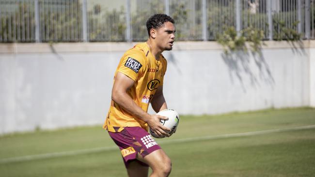 Brisbane Broncos training in Sydney ahead of Thursday nights match against South Sydney - Xavier Coates Picture Supplied