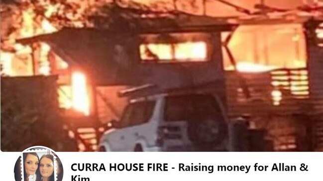 A fundraiser has been started to help a Curra couple who lost the contents of their home in a house fire on Friday night. Picture: Facebook