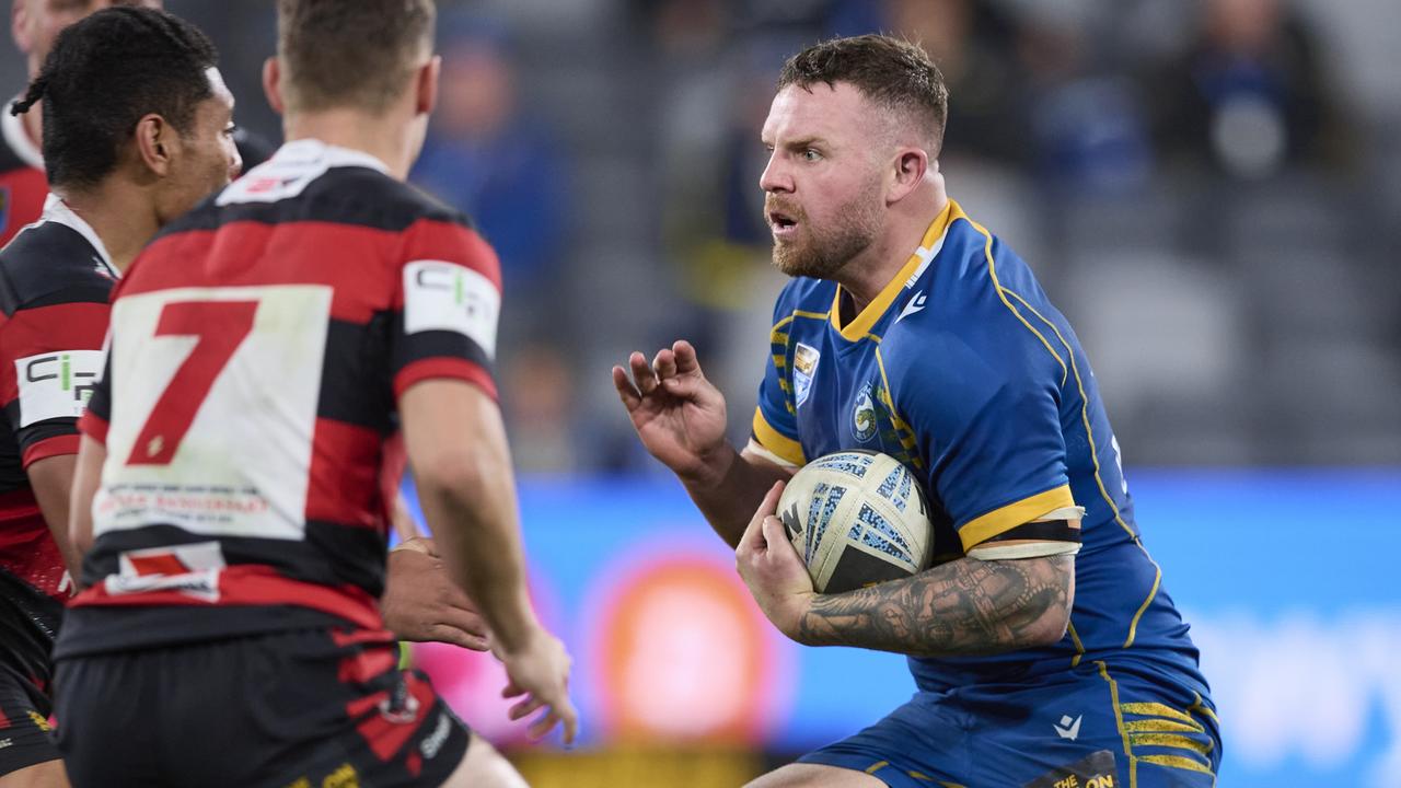 Nathan Brown played 80 minutes in the Eels’ loss to Norths in NSW Cup. Picture: Brett Hemmings/Getty Images