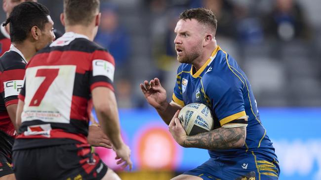 Nathan Brown played 80 minutes in the Eels’ loss to Norths in NSW Cup. Picture: Brett Hemmings/Getty Images