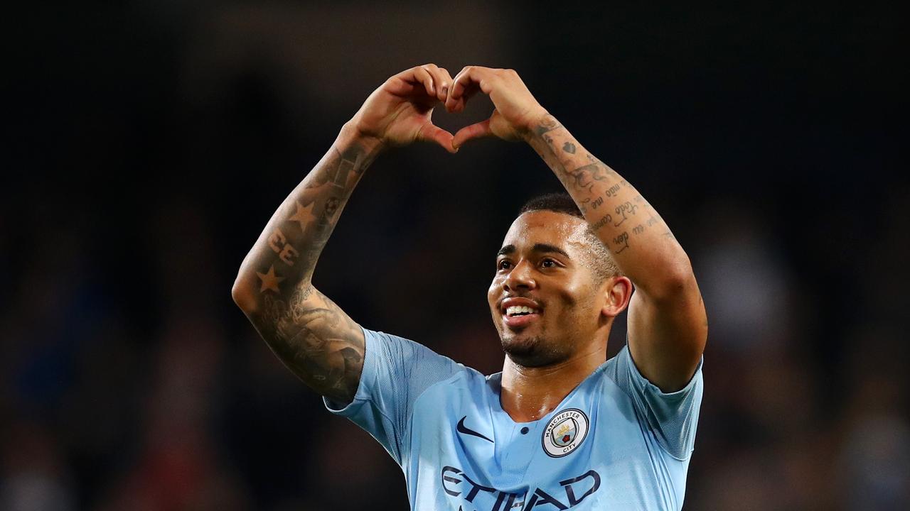 Gabriel Jesus bagged a hat-trick for Manchester City.
