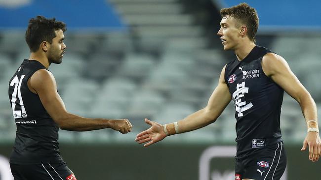 Patrick Cripps played a big role enticing Jack Martin to the Blues. Picture: Getty Images