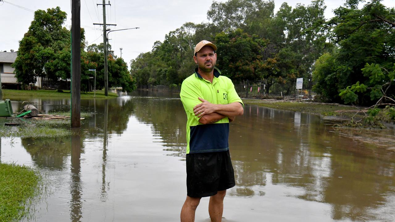 Giru resident Tim Coobes outside his home after flooding. Picture: Evan Morgan