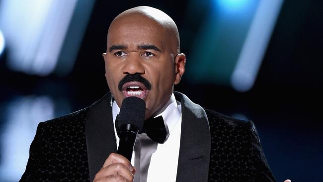 Television personality Steve Harvey is no stranger to TV flubs. Picture: Ethan Miller/Getty Images