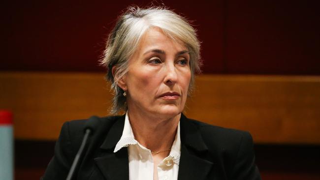 NSW Director of Public Prosecutions Sally Dowling during NSW budget estimates at Parliament House in Sydney. Picture: NewsWire / Gaye Gerard