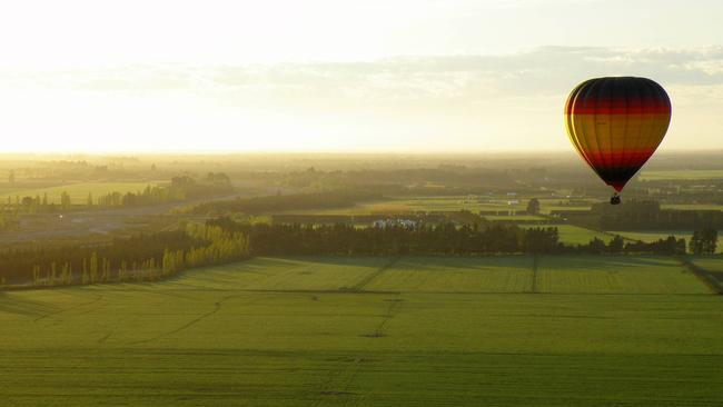 Float in a hot-air balloon to discover where you might want to escape to next. Picture: Supplied