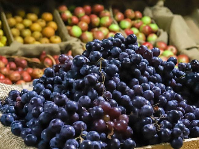 Some grapes and other fresh produce at The Agrestic Grocer. Picture: Jenifer Jagielski